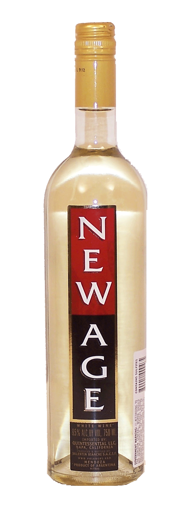 New Age  white wine, mendoza - argentina, 9.5% alc./vol. Full-Size Picture